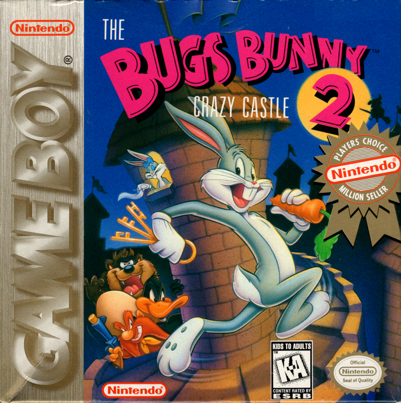 Front Cover for The Bugs Bunny Crazy Castle 2 (Game Boy) (Player's Choice release)
