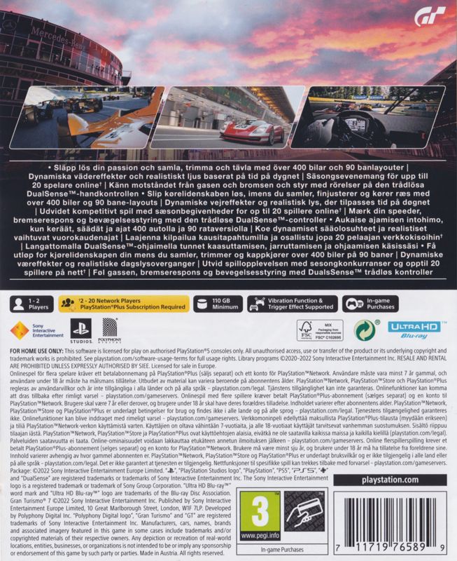 Gran Turismo Cover Or Packaging Material Mobygames