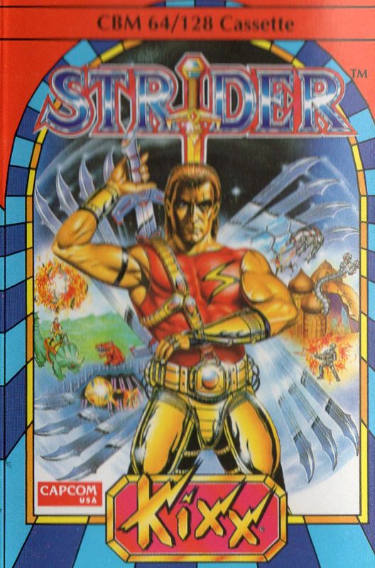 Front Cover for Strider (Commodore 64) (Kixx budget release)