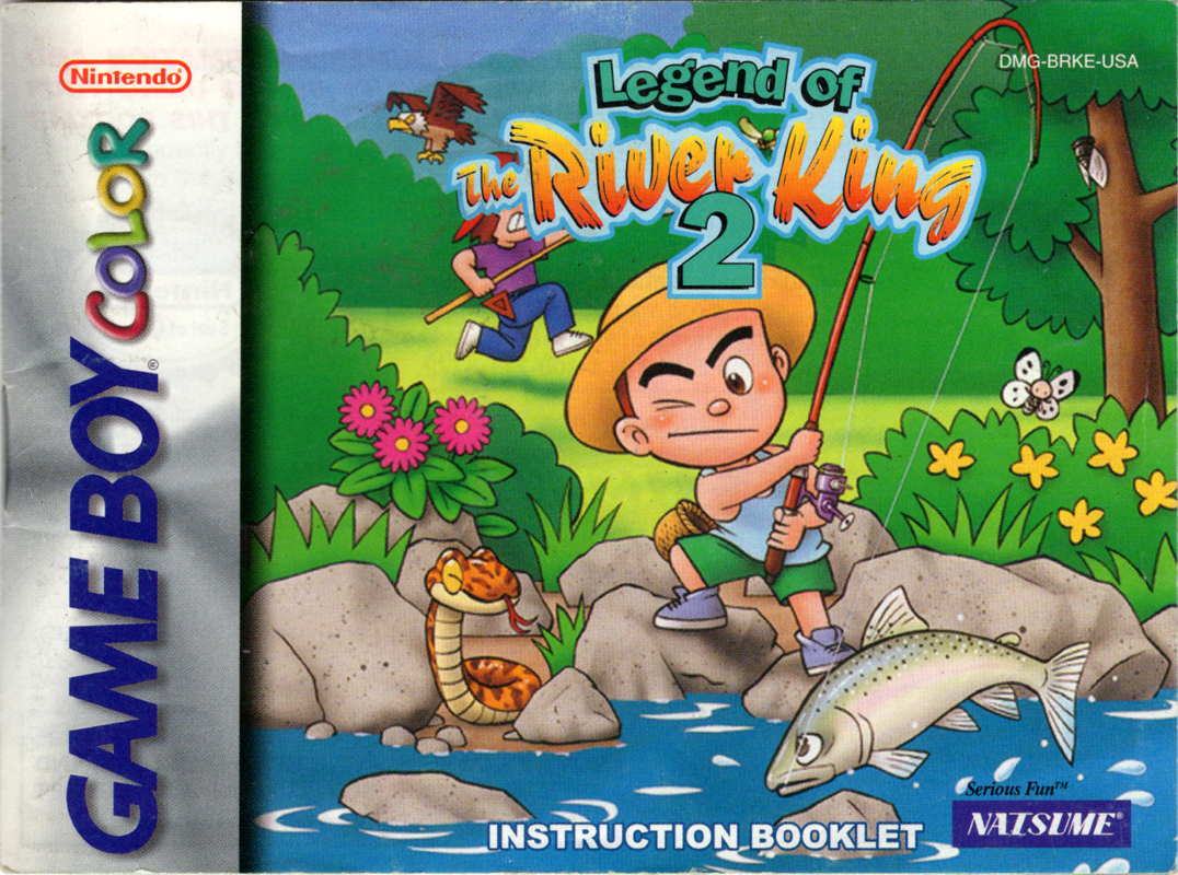Manual for Legend of the River King 2 (Game Boy Color): Front