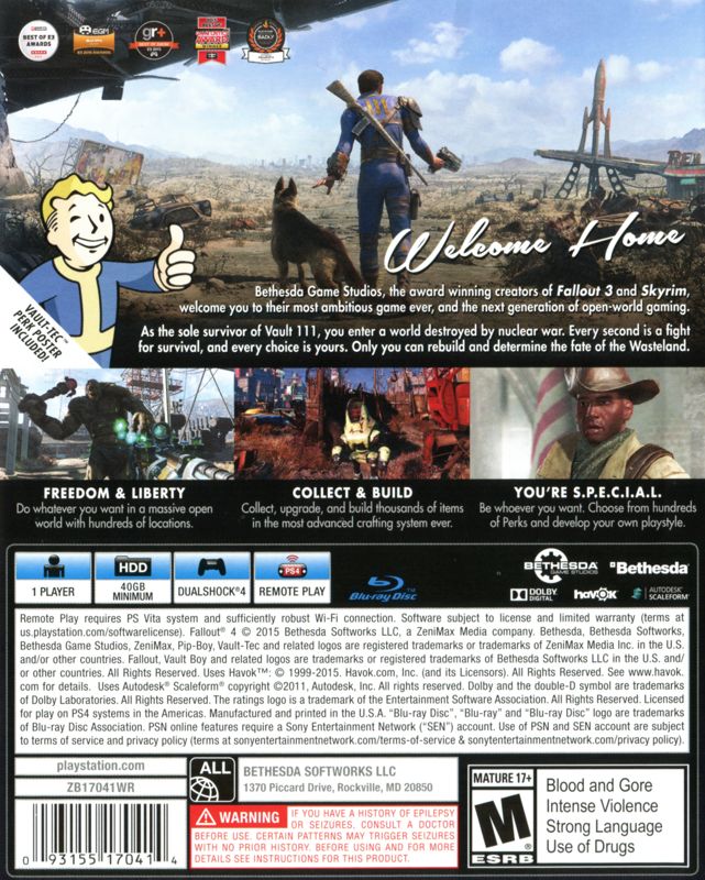 Fallout 4 cover or packaging material - MobyGames