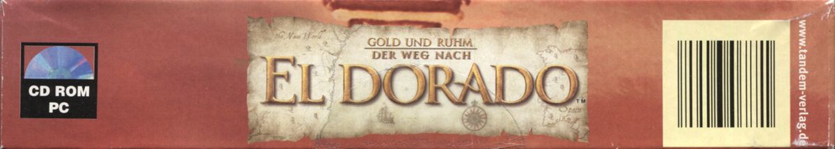 Spine/Sides for Gold and Glory: The Road to El Dorado (Windows) (Tandem Verlag release - Alternate article number): Front - Top