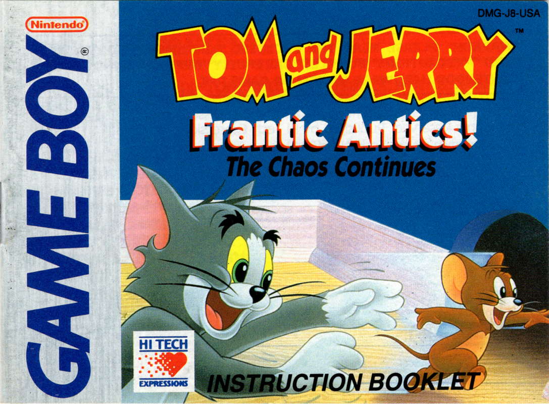 Tom and Jerry: Frantic Antics! cover or packaging material - MobyGames