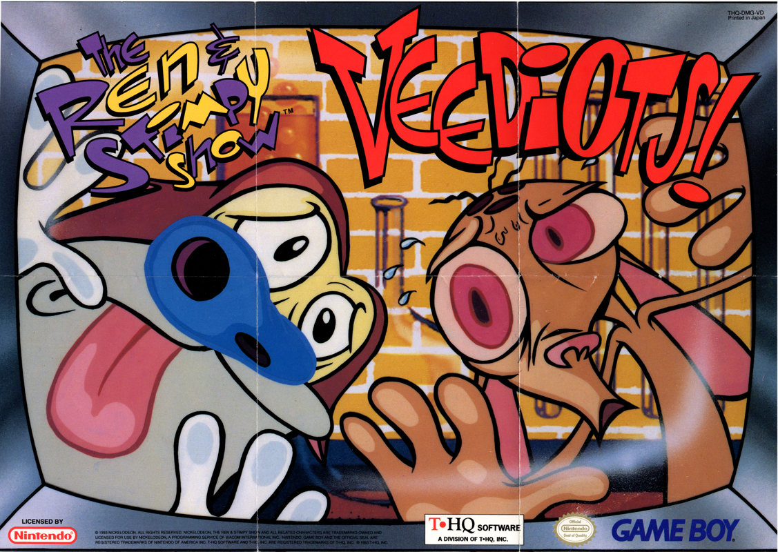 The Ren & Stimpy Show Veediots! cover or packaging material MobyGames