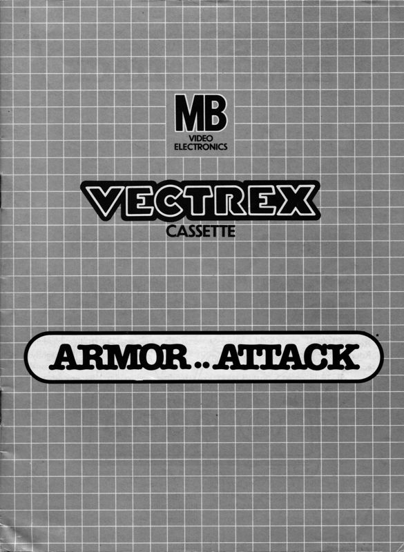 Manual for Armor Attack (Vectrex): Front