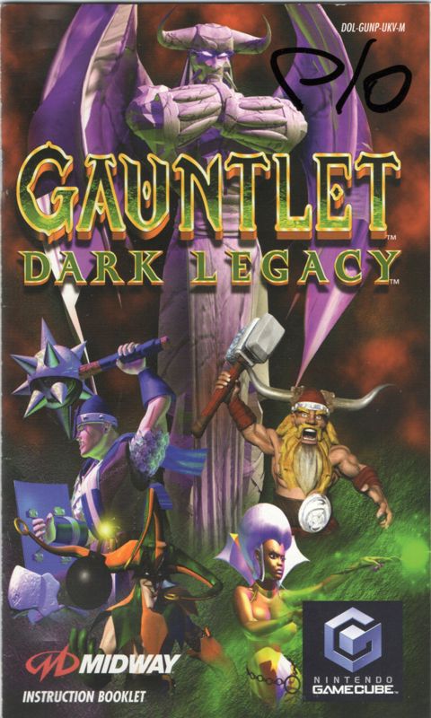 Manual for Gauntlet: Dark Legacy (GameCube): Front