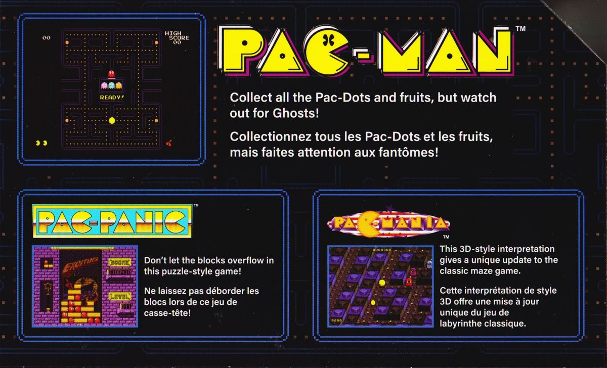Inside Cover for Pac-Man: Pocket Player (Dedicated handheld): Flap