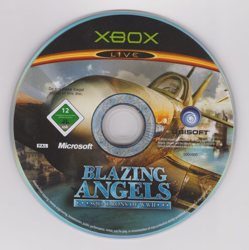 Media for Blazing Angels: Squadrons of WWII (Xbox)