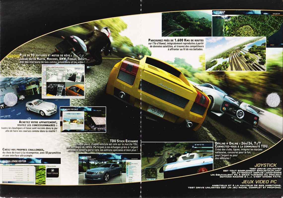 Inside Cover for Test Drive Unlimited (Windows) (The Essentials release): Full