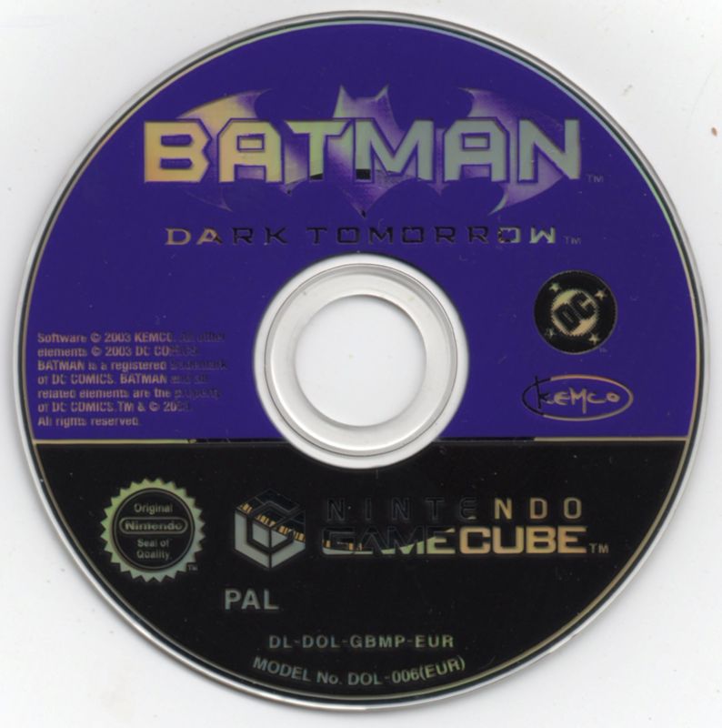 Media for Batman: Dark Tomorrow (GameCube)