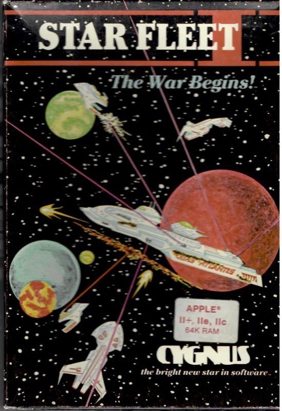 Front Cover for Star Fleet I: The War Begins! (Apple II) (Apple II Cygnus release)