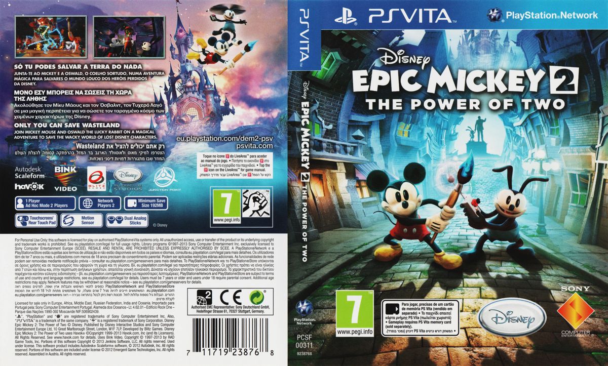 Epic Mickey 2: The Power of Two PS Vita - Zavvi US