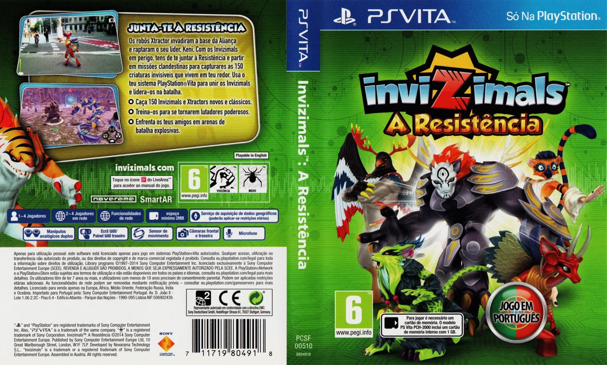 Full Cover for Invizimals: The Resistance (PS Vita)