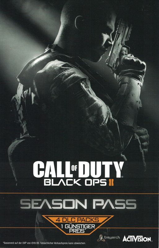 Advertisement for Call of Duty: Black Ops II (Windows): Season Pass - Front