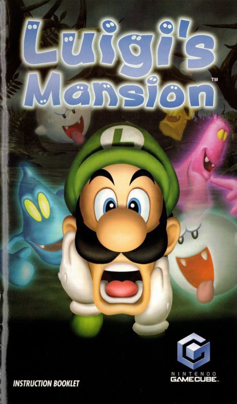 Manual for Luigi's Mansion (GameCube) (Variant reprint): Front