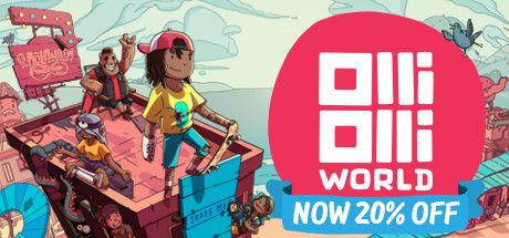 Front Cover for OlliOlli World (Windows) (Steam release): March 2022, "Now 20% Off" version