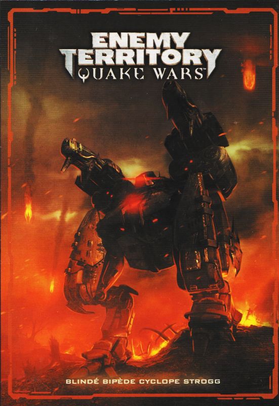 Extras for Enemy Territory: Quake Wars (Limited Collector's Edition) (Windows): Card #3 Front - Blindé Bipède Cyclope Strogg