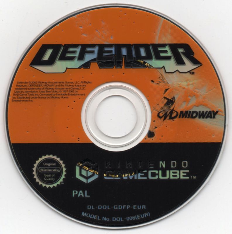 Media for Defender (GameCube)