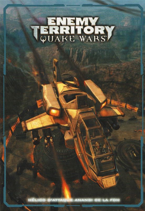 Extras for Enemy Territory: Quake Wars (Limited Collector's Edition) (Windows): Card #4 Front - Hélico d'Attaque ANANSI de la FDM