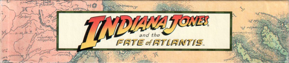 Spine/Sides for Indiana Jones and the Fate of Atlantis (DOS) (2nd French (3.5'') release - fully localized): Top