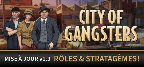 Front Cover for City of Gangsters (Windows) (Steam release): v1.3 Update: Roles & Schemes! (French version)