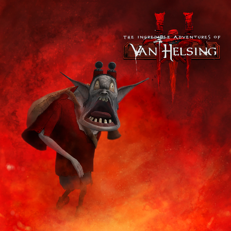 Front Cover for The Incredible Adventures of Van Helsing III: Che Domovoy Minipet (PlayStation 4) (download release)