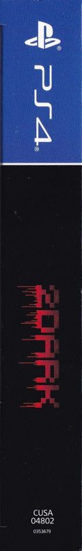 Spine/Sides for 2Dark (Limited Edition) (PlayStation 4): Left