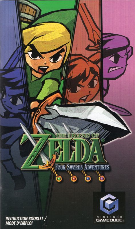 Manual for The Legend of Zelda: Four Swords Adventures (GameCube): Front