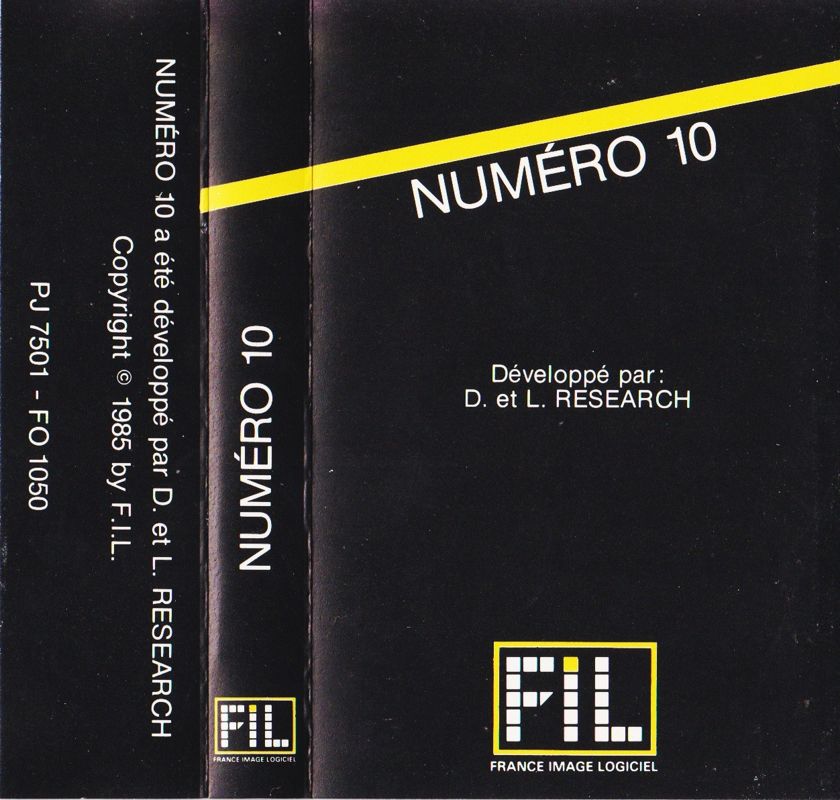 Full Cover for Numéro 10 (Thomson MO and Thomson TO)