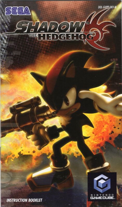 Manual for Shadow the Hedgehog (GameCube): Front