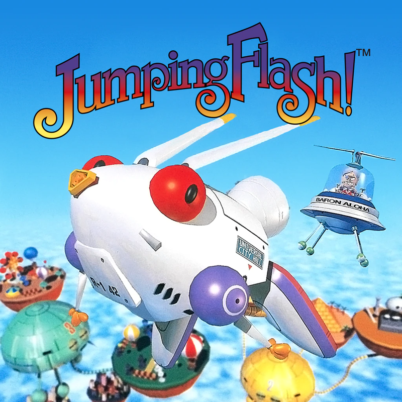 Front Cover for Jumping Flash! (PlayStation 4 and PlayStation 5) (PlayStation version (PSN release))