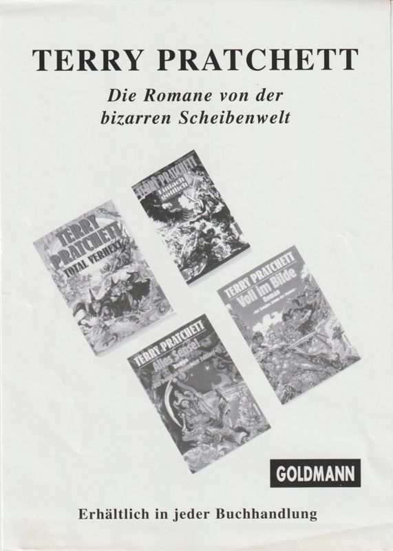 Advertisement for Discworld (DOS) (German voice acting): Front