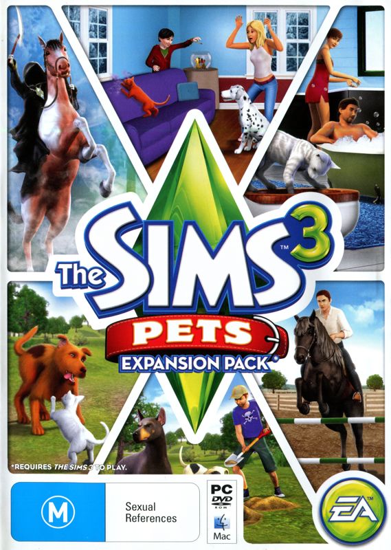 Front Cover for The Sims 3: Pets (Macintosh and Windows)