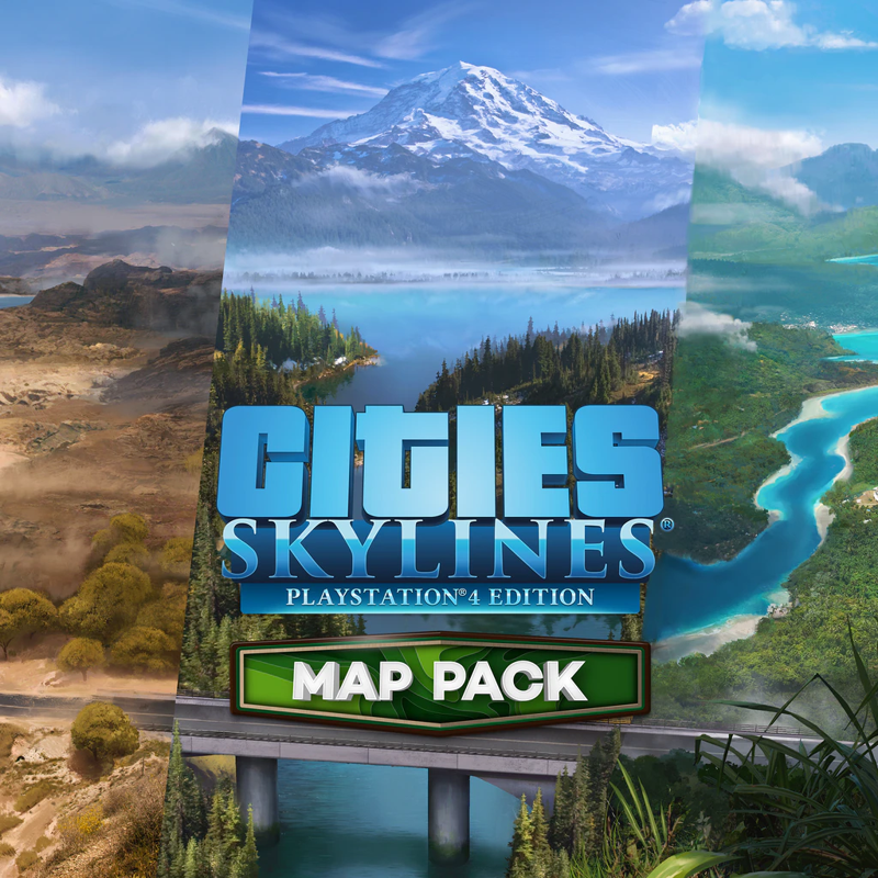 Front Cover for Cities: Skylines - Content Creator Pack: Map Pack (PlayStation 4) (download release)