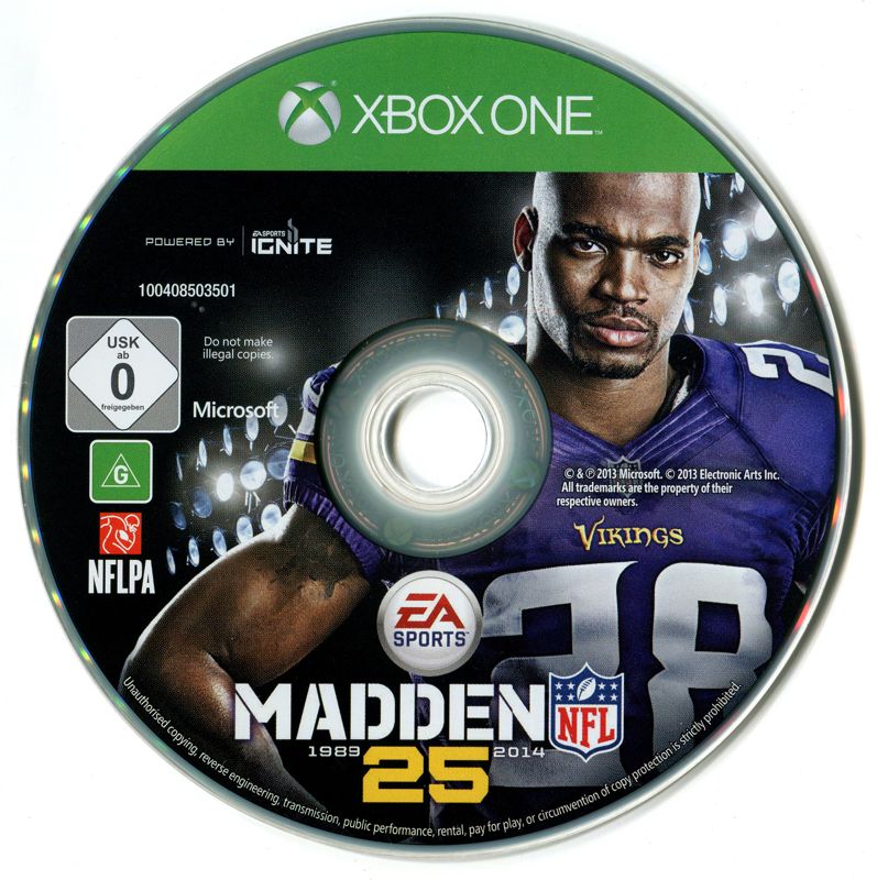 Madden NFL 25 cover or packaging material MobyGames