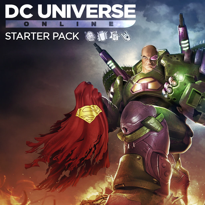 Front Cover for DC Universe Online: Starter Pack (PlayStation 4) (download release)