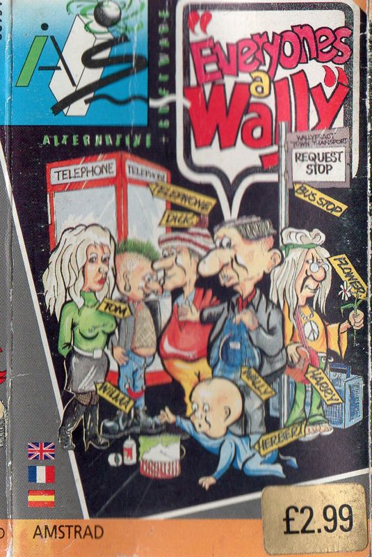 Front Cover for Everyone's A Wally (The Life of Wally) (Amstrad CPC) (Alternative Software budget release)