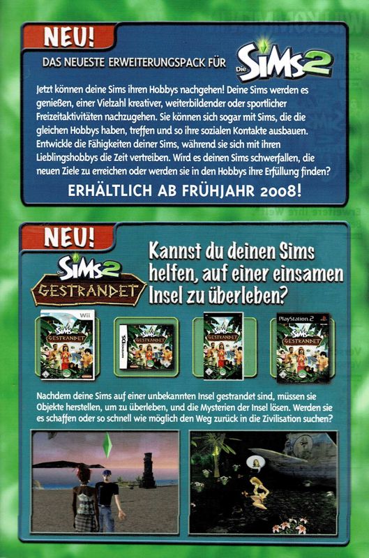 Advertisement for The Sims 2: Teen Style Stuff (Windows): Back