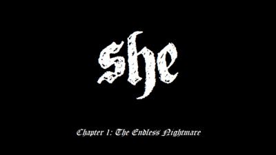 Front Cover for She: Chapter 1 - The Endless Nightmare (Windows) (Game Jolt release)
