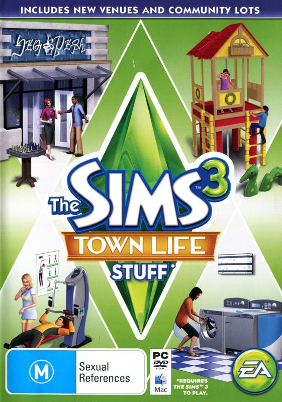 Front Cover for The Sims 3: Town Life Stuff (Macintosh and Windows)