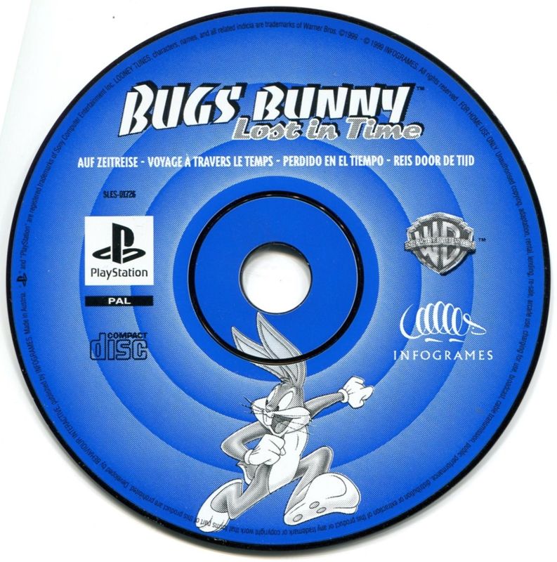 Bugs Bunny Lost in Time cover or packaging material MobyGames