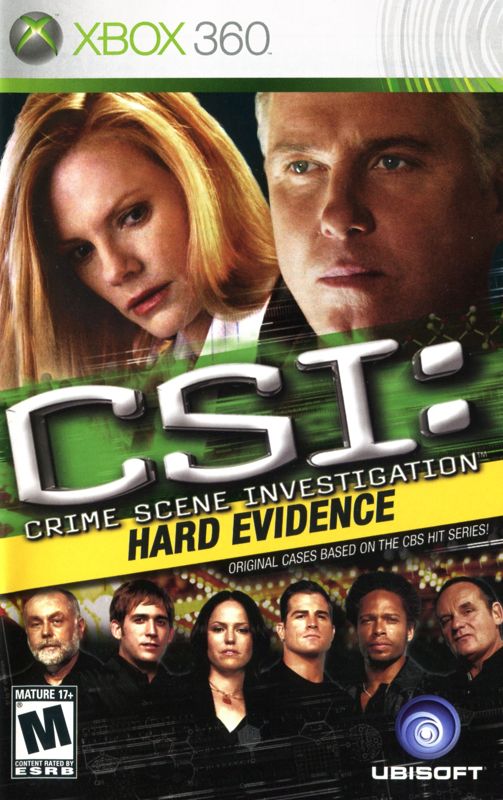 Manual for CSI: Crime Scene Investigation - Hard Evidence (Xbox 360): Front (US)