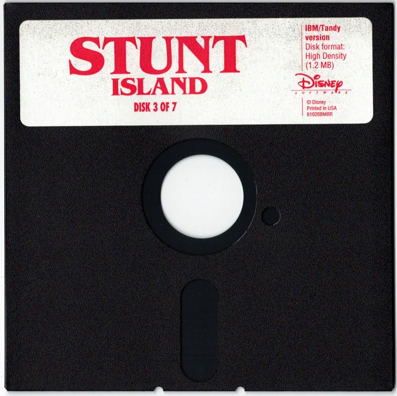 Media for Stunt Island (DOS): Disk 3