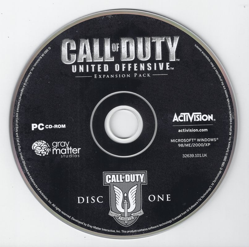 Media for Call of Duty: Deluxe Edition (Windows) (Re-release): United Offensive Disc One