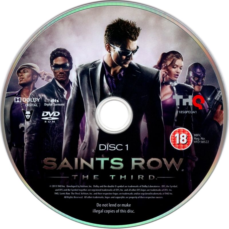 Media for Saints Row: The Third (Windows): Disc 1