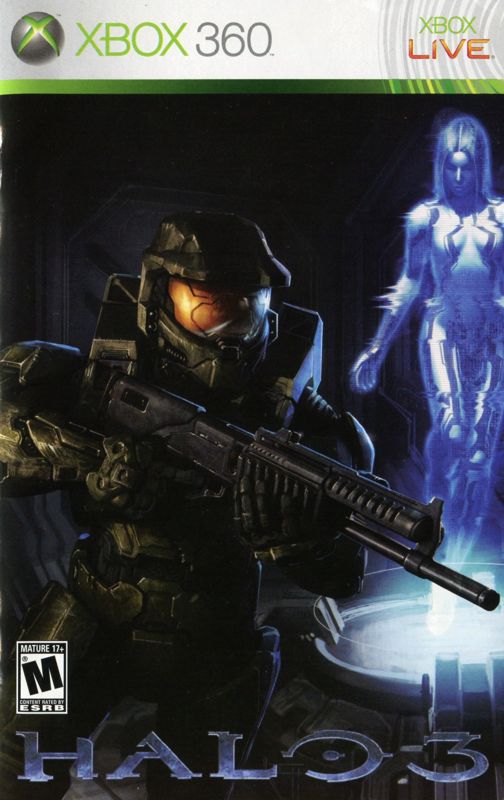 Manual for Halo 3 (Xbox 360) (Alternate package (made in USA version)): Front