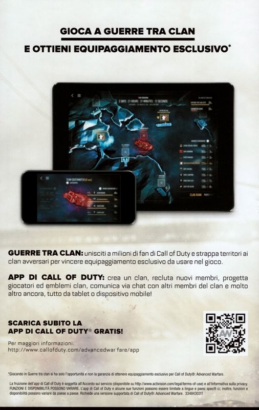 Advertisement for Call of Duty: Advanced Warfare (Windows): Season Pass - Back