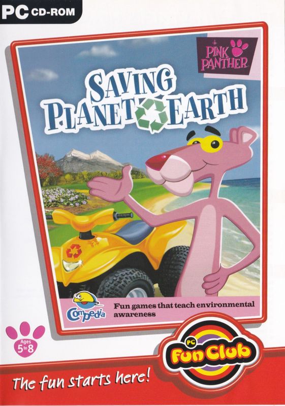 Front Cover for Pink Panther: Saving Planet Earth (Windows) (PC Fun Club release)