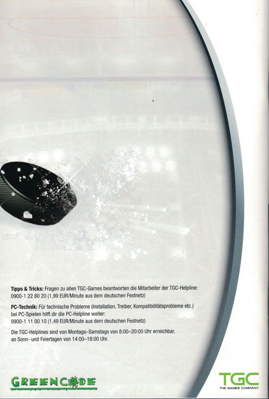 Manual for Heimspiel: Eishockeymanager 2007 (Windows): Back