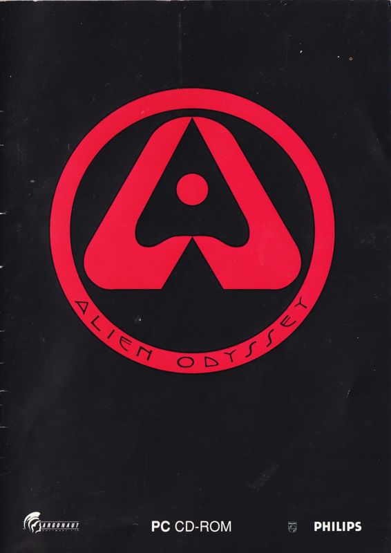 Manual for Alien Odyssey (DOS): Front (40-page)
